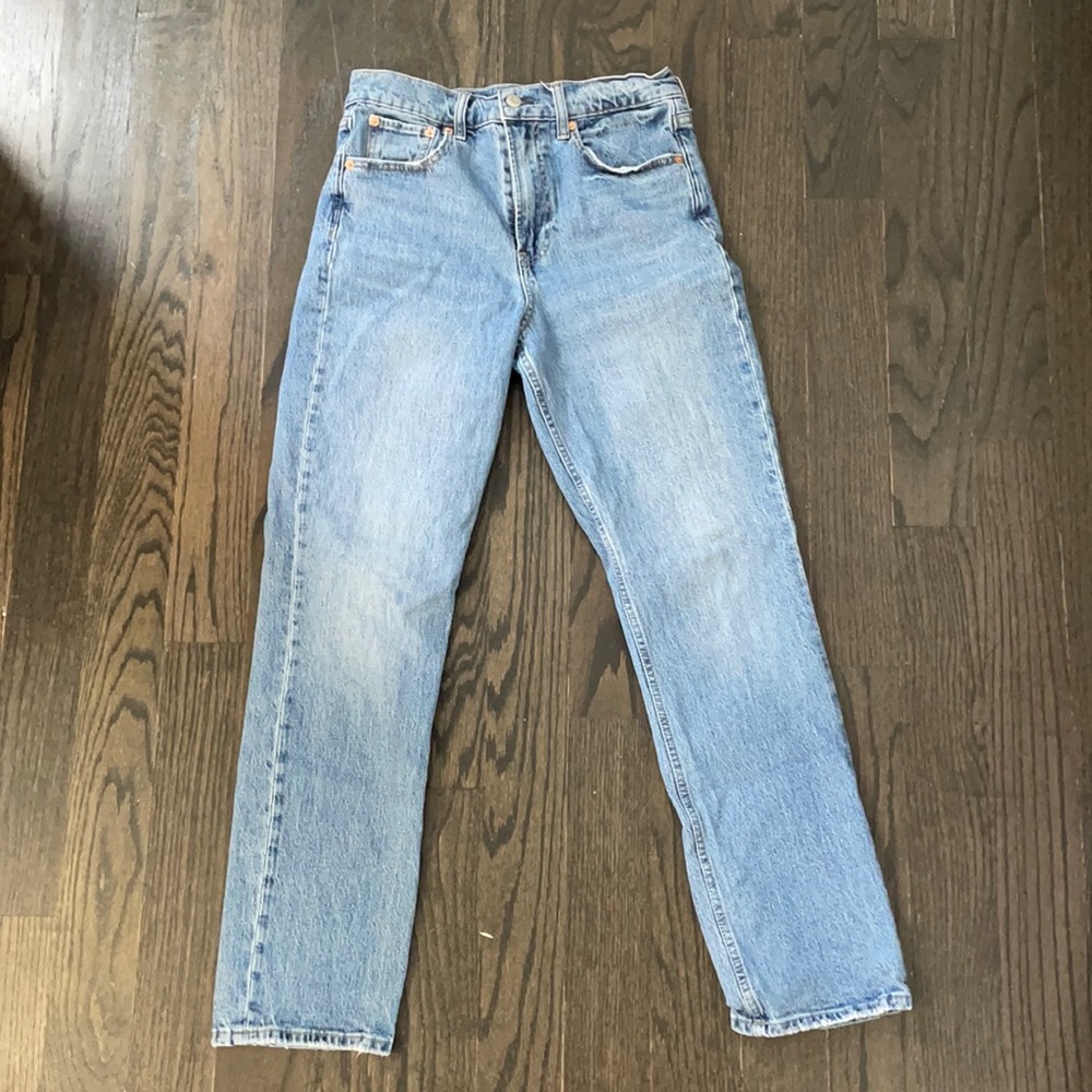 Gap Sky High Waisted Straight Jeans